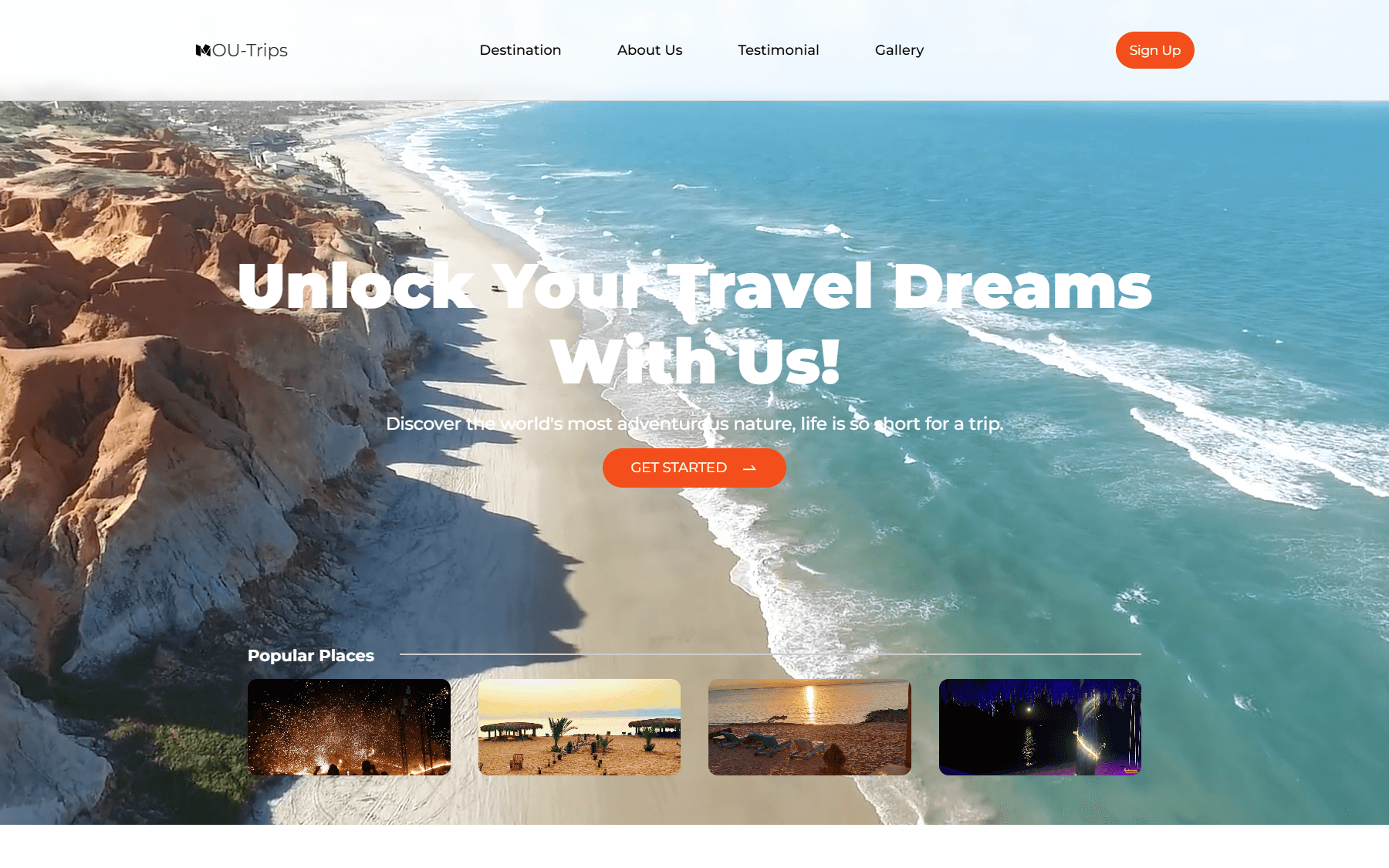 Responsive Trips Website