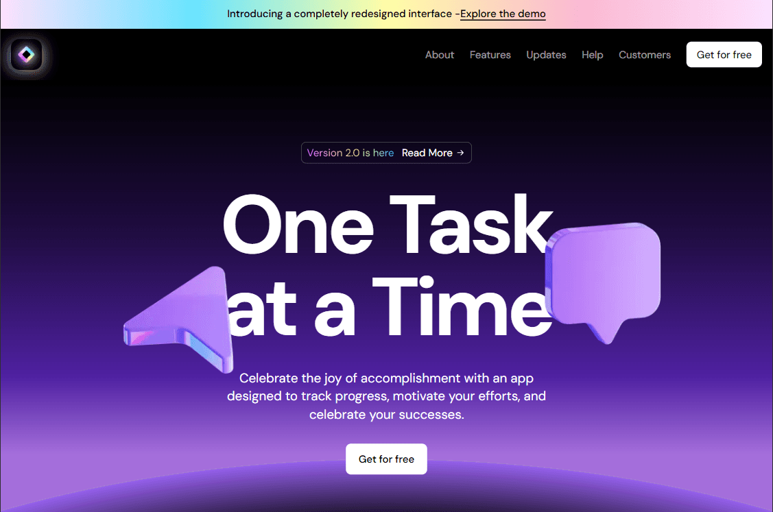 Dark Saas Landing Website