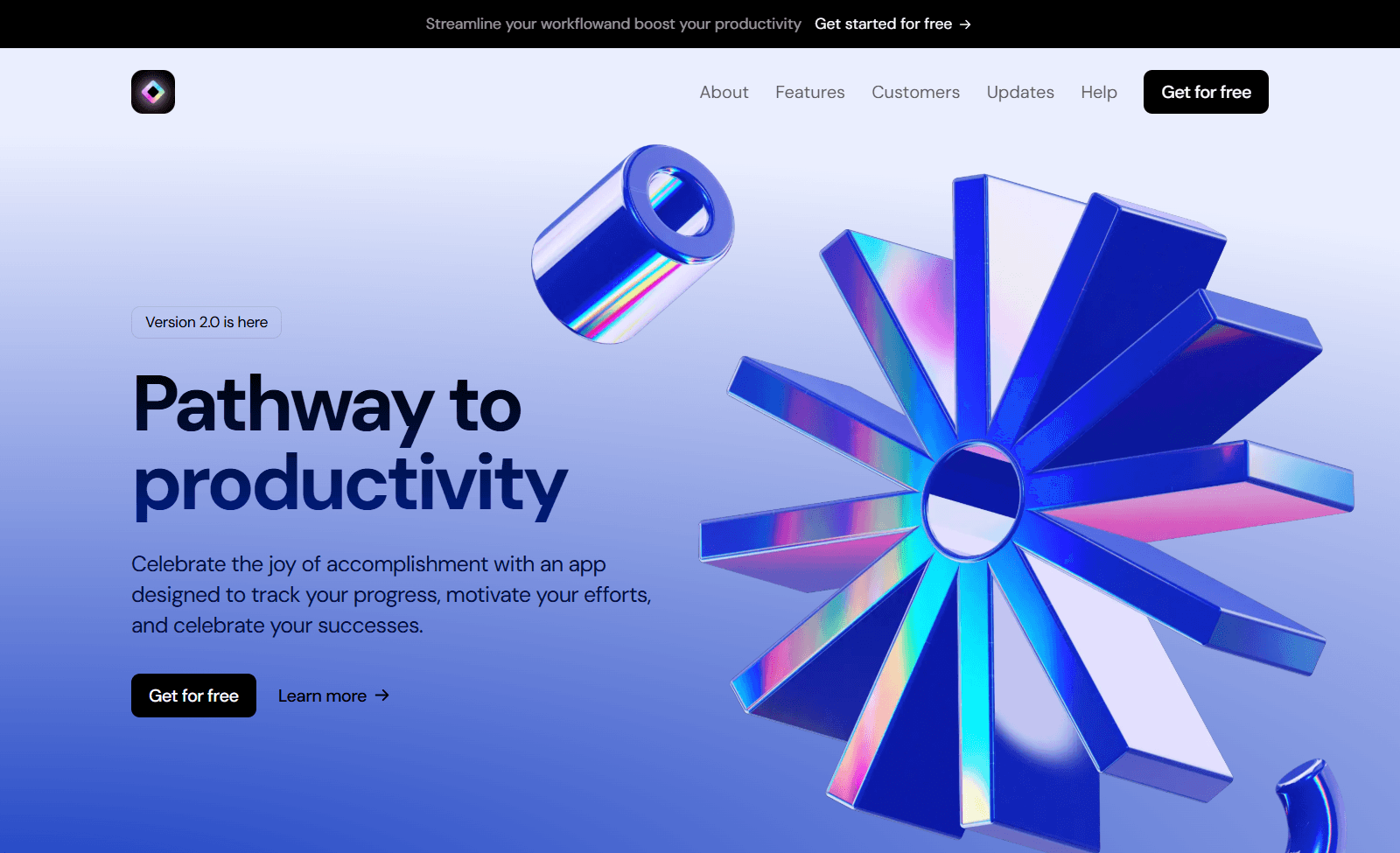 Light Saas Landing Website